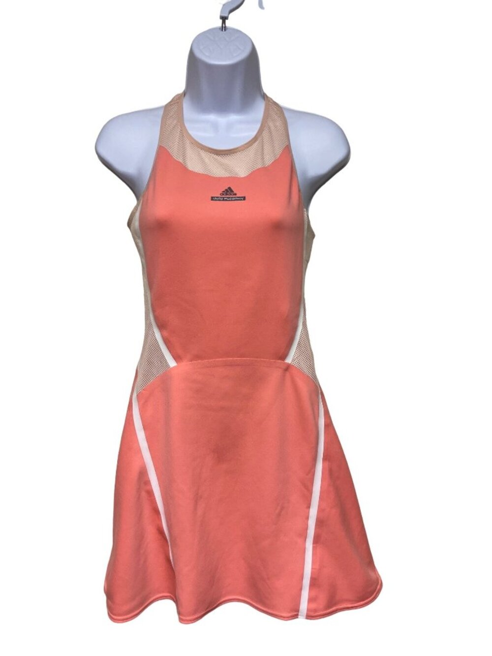 adidas by Stella McCartney Barricade Tennis Dress Orange Coral Women's Small